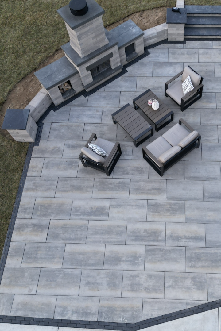 Outdoor Fireplace and Seating