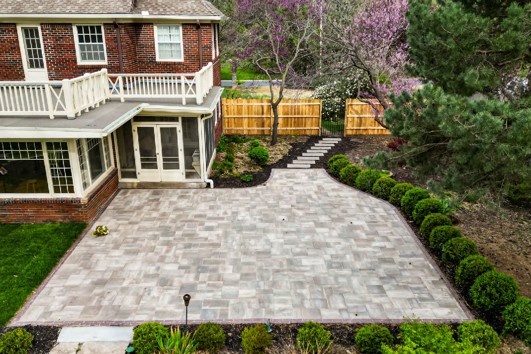 Multi Color Paver Patio